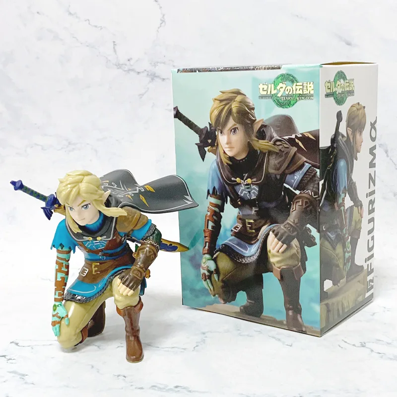 

Zelda Tears of the Kingdom Link Squatting Pose Statue Action Figure Model Collectible Doll