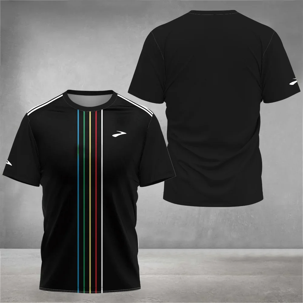 Camiseta deportiva de secado rápido para hombre, camisa de manga corta para tenis, bádminton, correr, entrenamiento, ropa informal, Top de verano