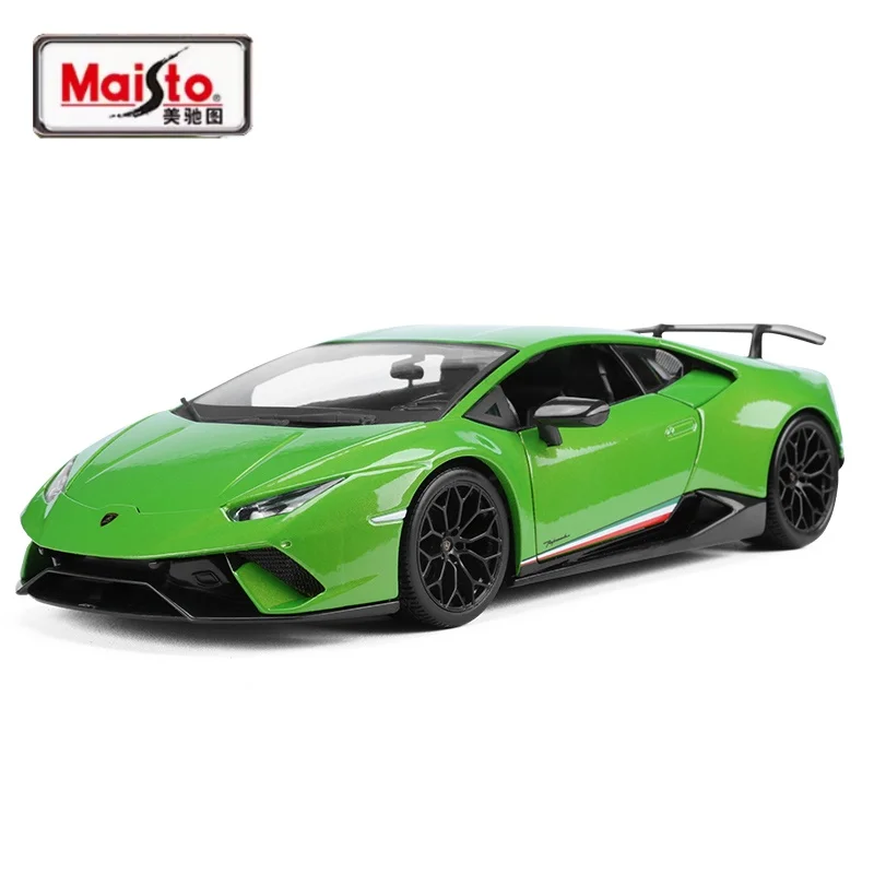 Maisto 1:18 Lamborghini Hurricane Daniele Alloy model, children's collection of decorative toys, holiday gifts for children.