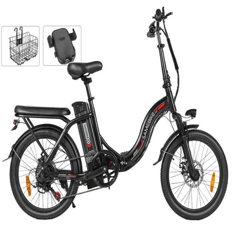 SAMEBIKE 500W Electric Bike for Adults 48V13Ah Removable Battery Foldable 20 Inch Fat Tire Urban Commuting CY20 POR E-Bike