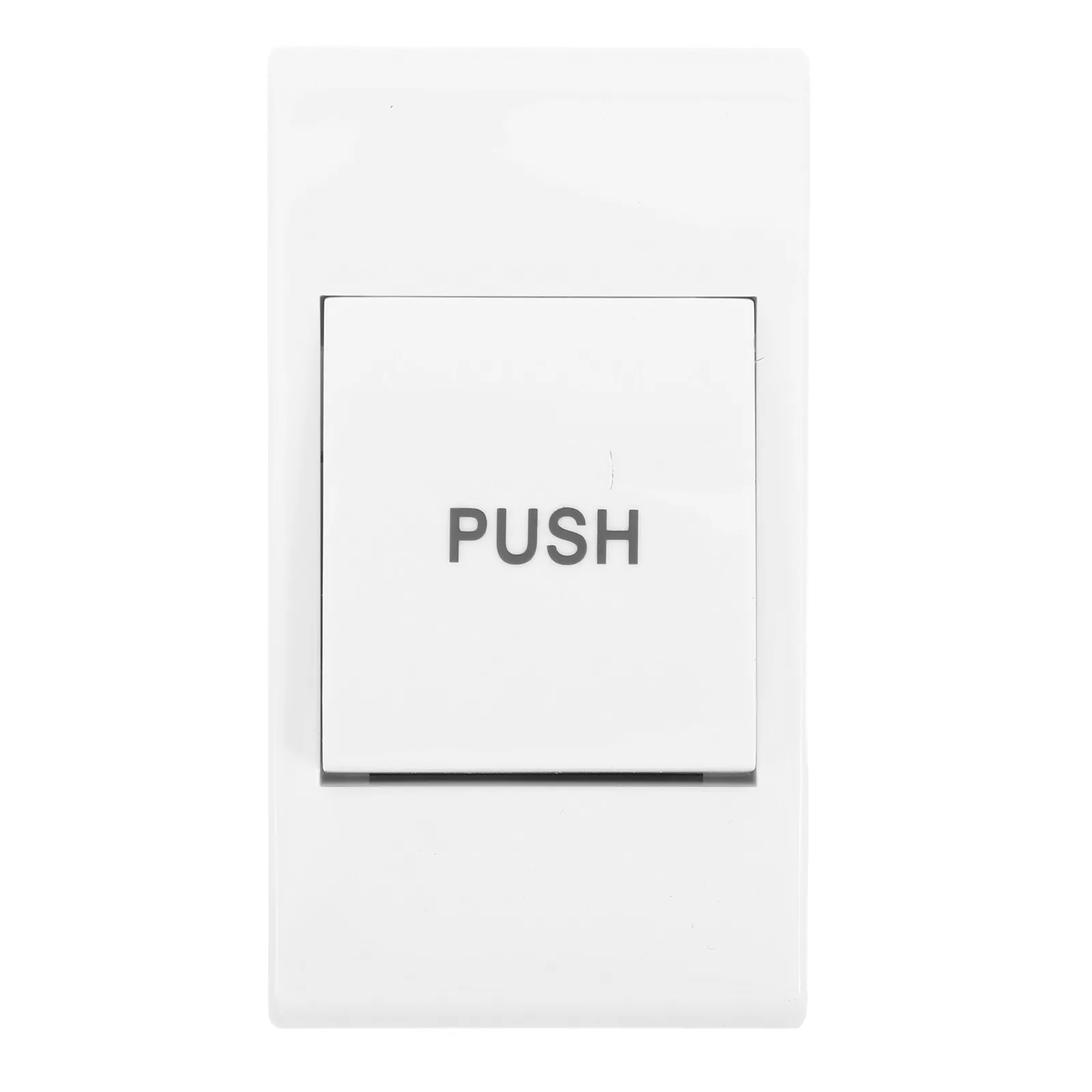 Single Button Door Release Switch Panel White Push to Exit Button Access Control Terminal Electric Door Release Switch Indoor