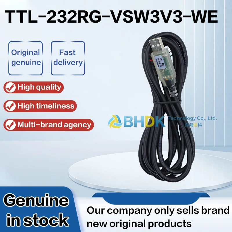 For TTL‑232RG‑VSW3V3‑WE USB‑A To 3.3V TTL Serial Adapter Cable Switchable 3.3V Power Stripped Tinned Wire For MCU Test Cord