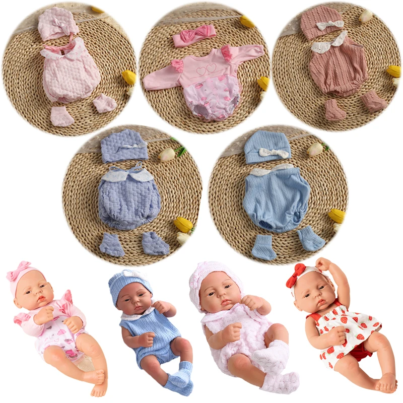 Doll Clothes for 40cm Born Baby Doll Sweater Clothes Dress Set for 16