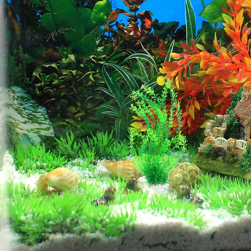 

Plastic Water Plants Aquarium Decorations Fish Tank Plants Realistic Natural Lifelike Safe Non Toxic Easy Washing Pet