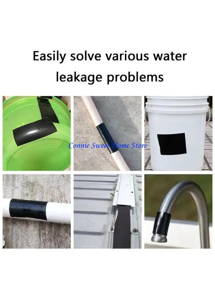 LXAF Portable Waterproof Sealing Tape Accessory for Roof Pipe and Boast Repairs High Temperatures Resistant and Long Time Use