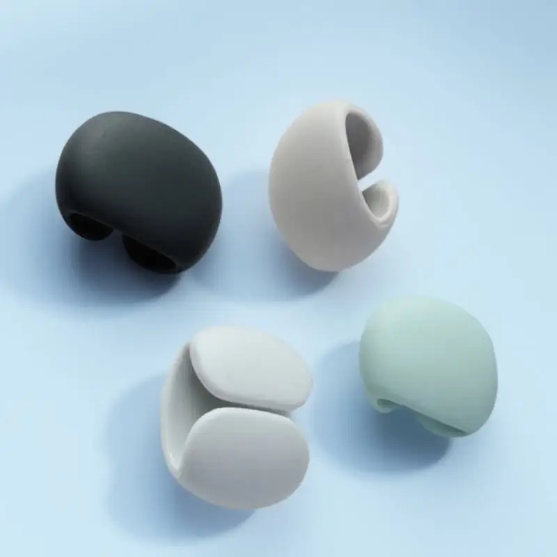 

4pcs Silicone Magnetic Organizer Earphone Cord Winder Dust Repellent Wire Holder For Home Office Magnet Cable Holder Cable Wire