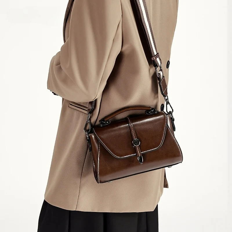 

Женские сумки через плечо из мягкой прочной коровьей кожи, модные люксовые сумки для женщин, ретро-сумки из воловьей кожи, сумки-кроссбоди, сумки на плечо