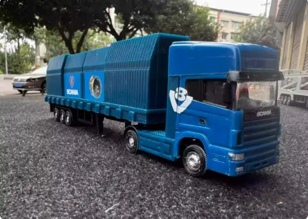 Nuovo allo speciale pressofusione di plastica speciale 1/72 contenitore modello di camion giocattolo regalo mobili collezione di giocattoli per bambini