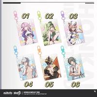 Honkai Impact 3 Leisurely Summer Series Acrylic Standing Card Elysia Kevin Kaslana Mobius Backpack Pendant Birthday Present