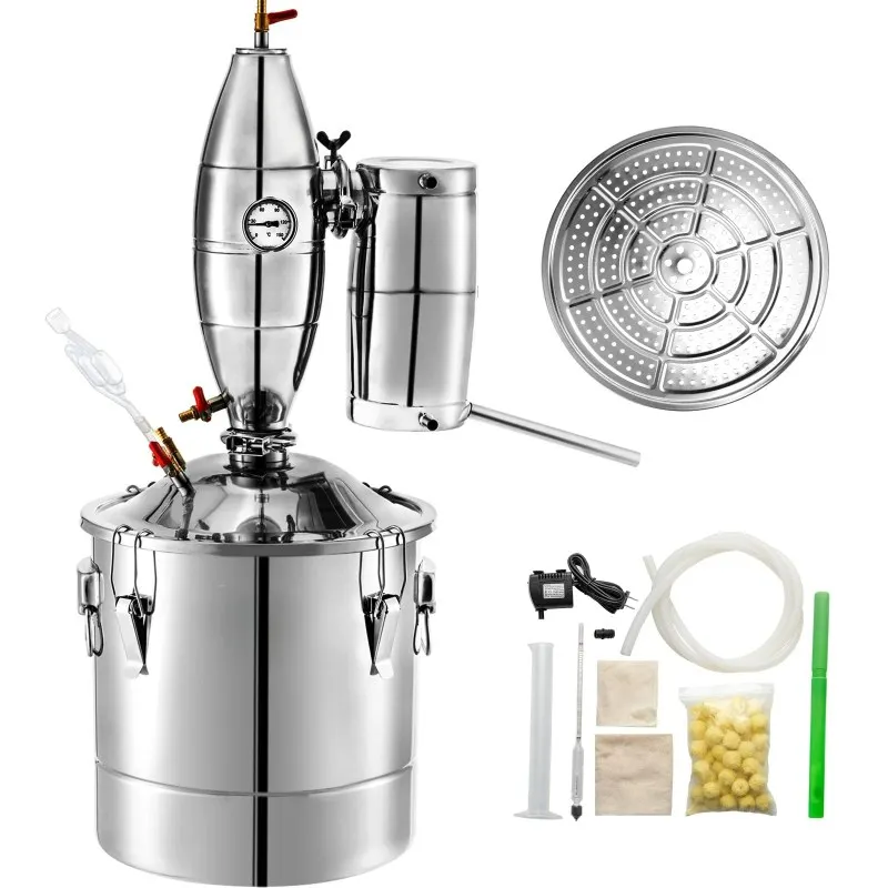 

Customizable Alcohol Distiller Machine Beer Brewing Equipment DIY Wine Moonshine Apparatus Dispenser Kit Home Appliance