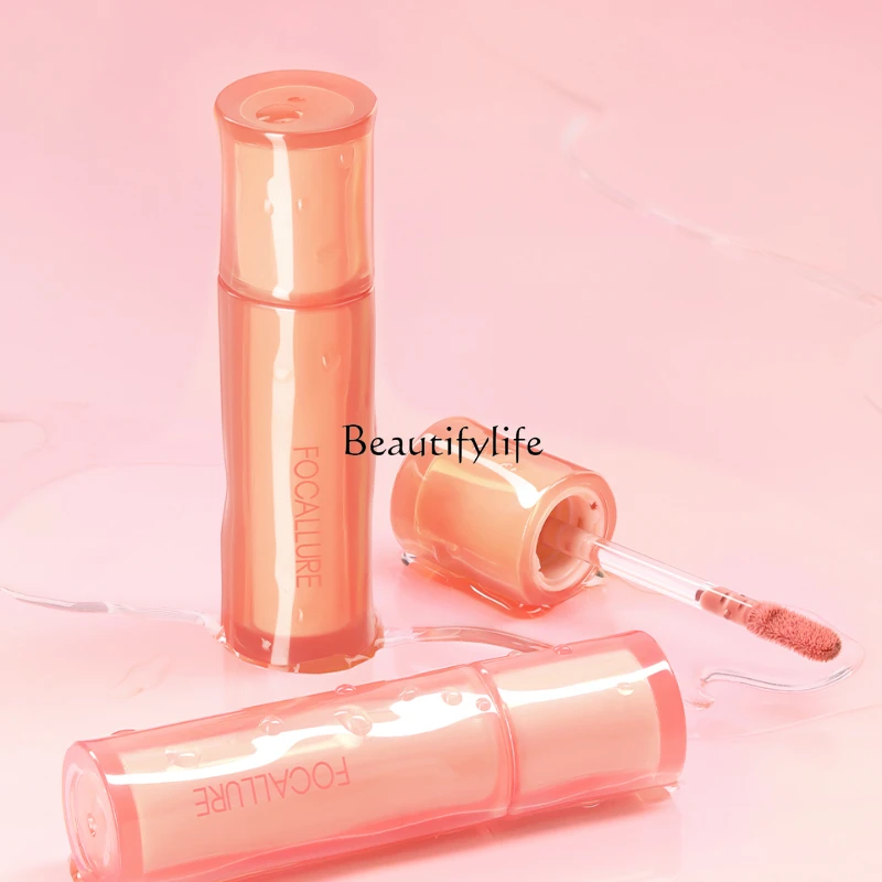 Glaze Point Lip Gloss, Mirror Water Light, Transparent Glass, Nourishing, Moisturizing, Care Oil