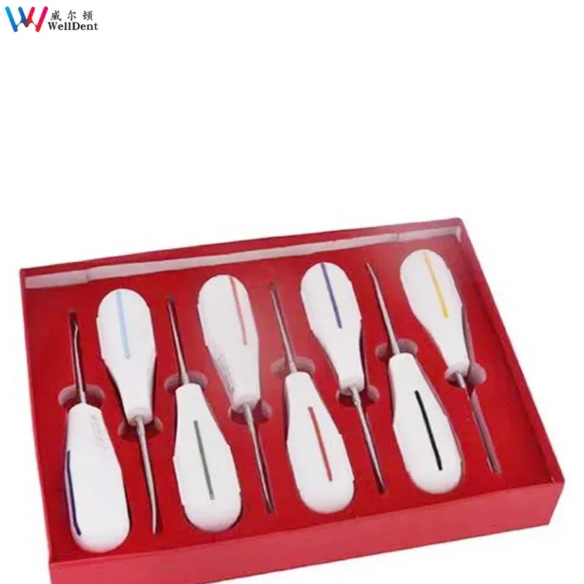 High Quality Set/8 Pcs Lab Elevator Surgical Root Instruments Luxating Elevator Tooth Extraction Tools Set Best Tool