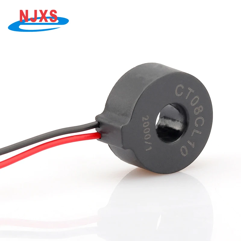 NJXSE DL-CT08CL10 2000/1 Mini Precision Current Transformer Small Toroidal Coil AC CT 5A 10A 20A 30A 50A 60A Current Transformer