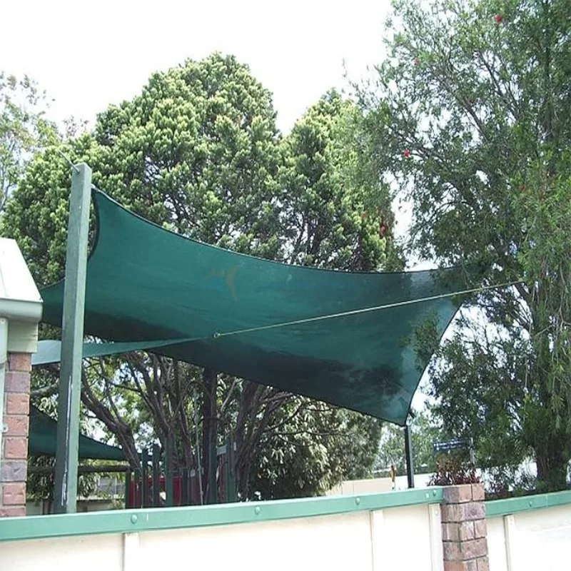 Sunshades Depot 19'x19' Sun Shade Sail for Outdoor Facility and Activities with 8'' inch Hardware Kit Square Permeable Canopy