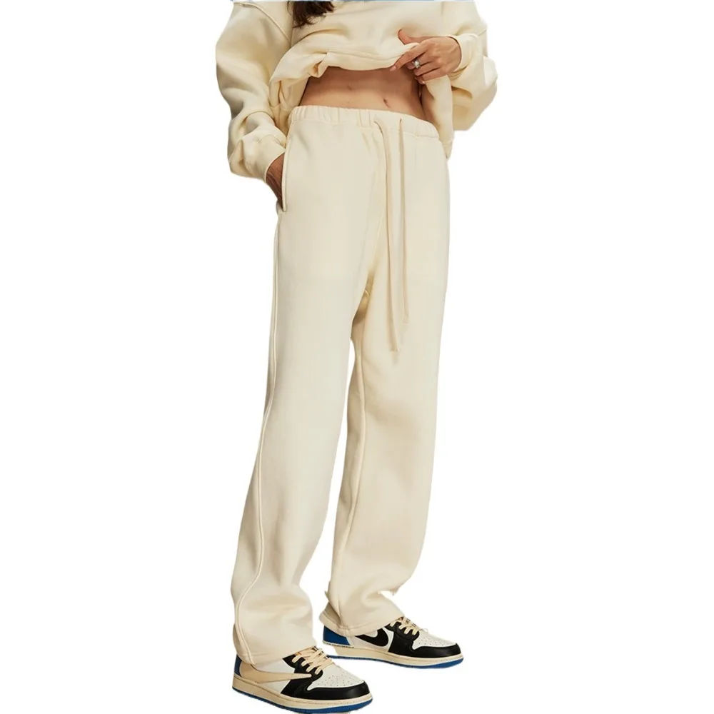 

Розовые спортивные штаны унисекс с завязками на талии, свободные повседневные уличные спортивные брюки