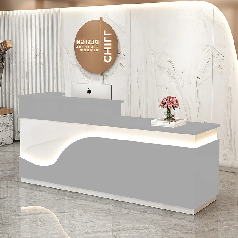 Display Kitchen Reception Desks Decorations Counter Desk Reception Desks Beauty Salon Mostrador Negocio Commercial Furniture