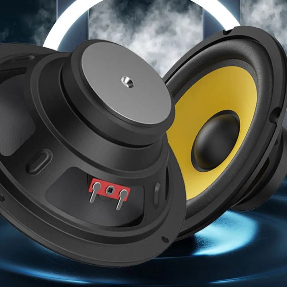 

5/6/8/10-дюймовый автомобильный бас-динамик Hi-Fi музыкальный полный диапазон частоты DIY автомобильный сабвуфер высокой объема универсальные аудиоколонки