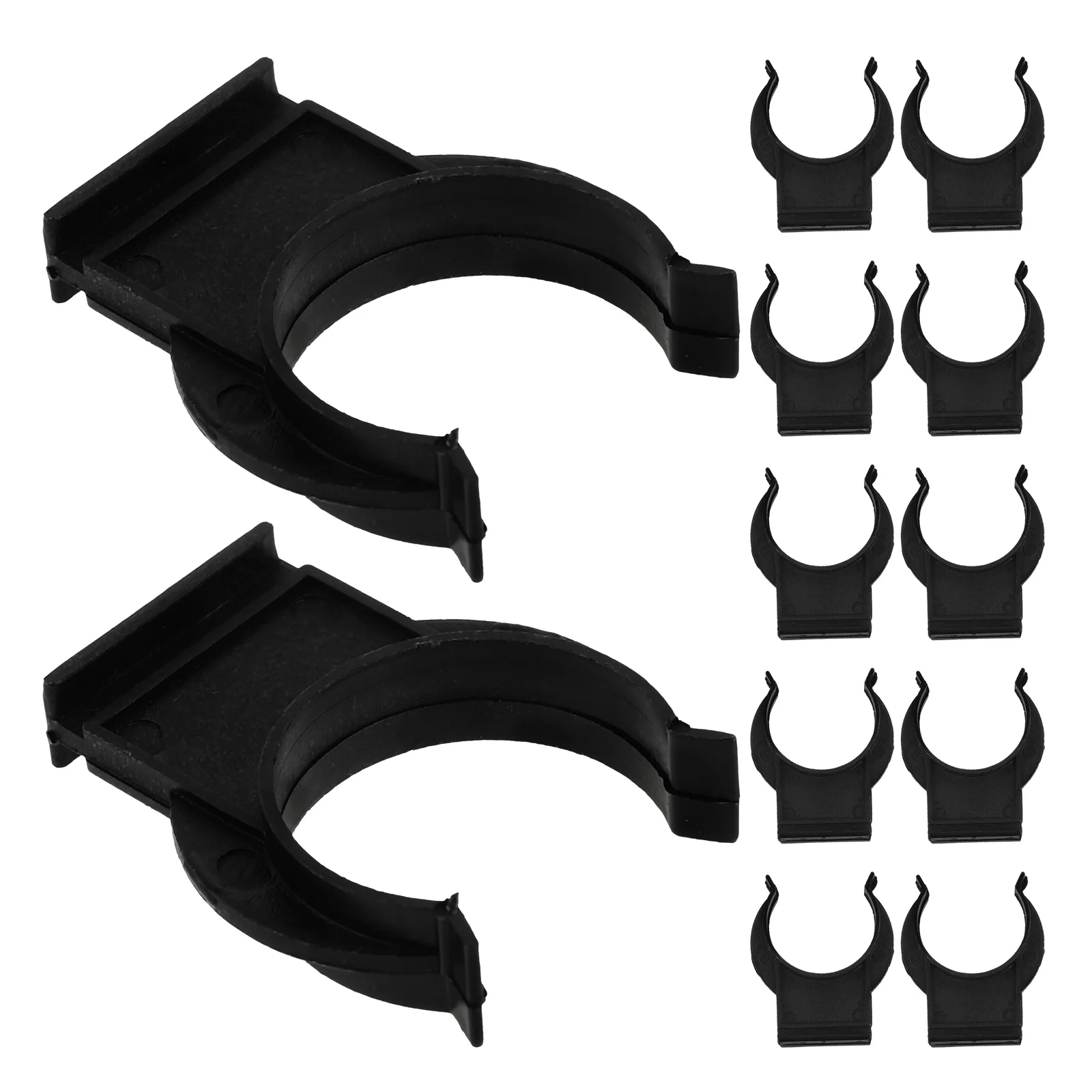 

20pcs Black Plinth Clips Cabinet Foot Buckle Kick Board Clamps Leveling Feet Furniture Accessories KitchenBathroomHotelUse