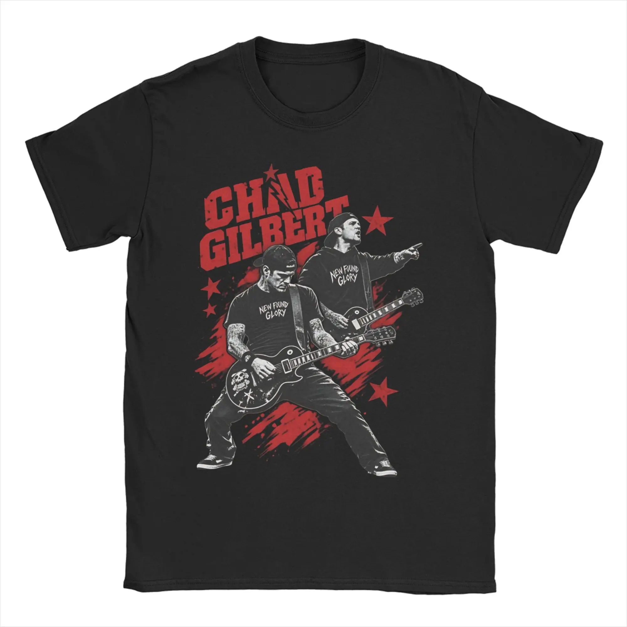 Men Women T-Shirts Rip Chad Gilbert Guitarist Vintage Cotton Tee Shirt Short Sleeve  T Shirts Round Neck Tops Gift Idea