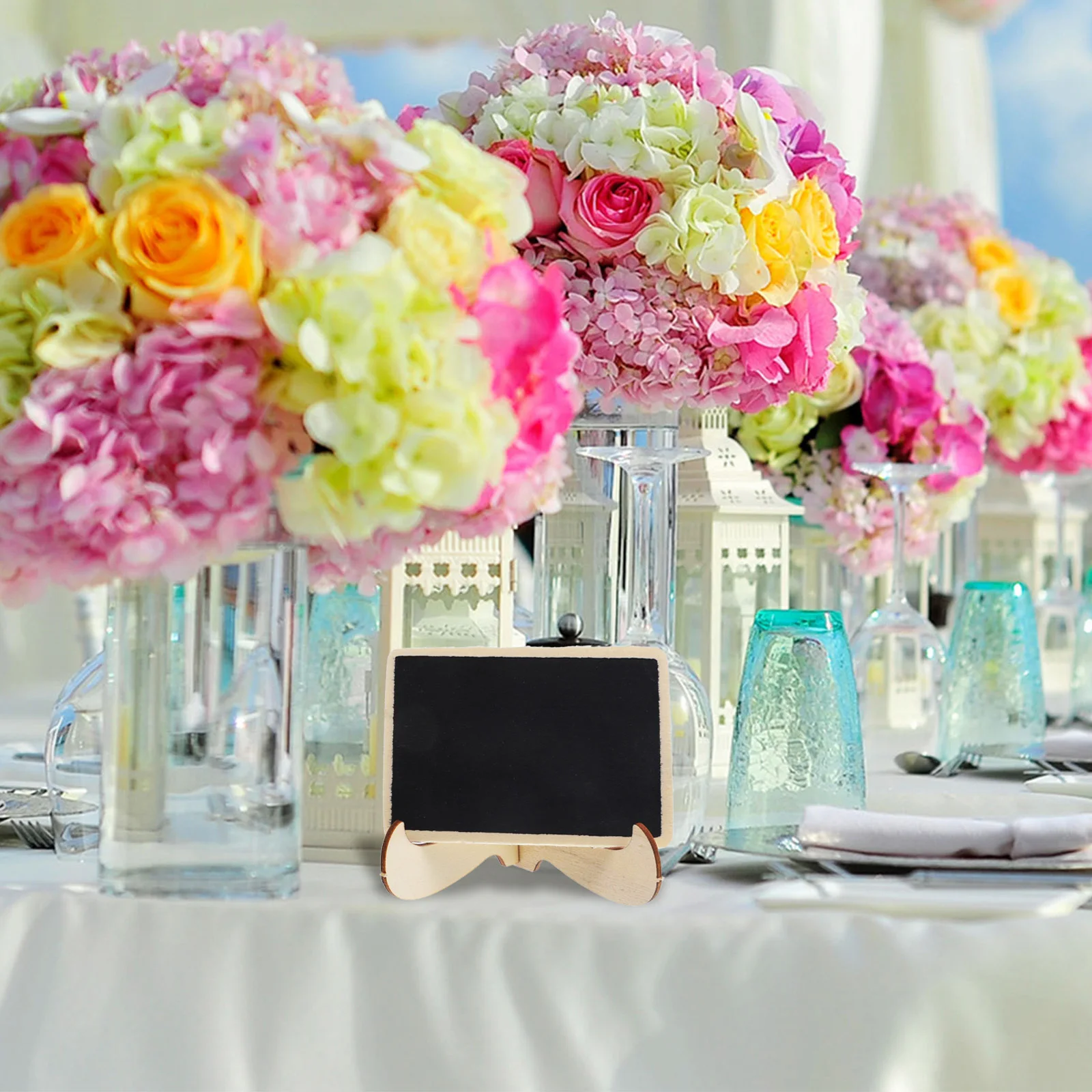 Rectangle Chalkboard Sign Board Mini Blackboard for Table Numbers Wedding Decor Shop Use Erasable Chalkboard Message Blackboard