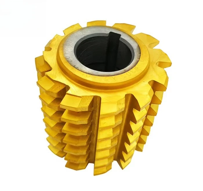 

HSS M2 DIN5842 Module DP Involute spline hob with tin coating