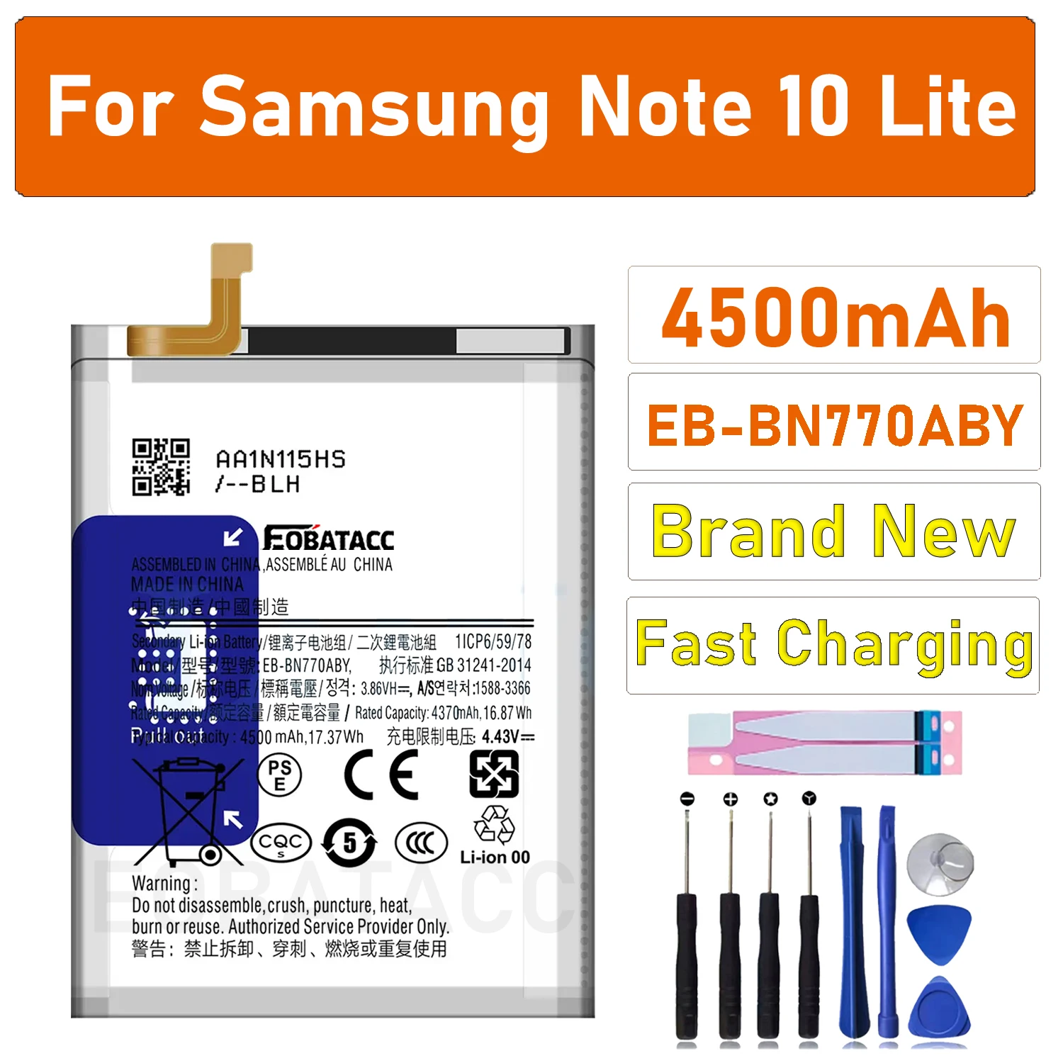 New 100% High Quality Battery For SAMSUNG Galaxy Note 8/Note 10 Lite/NOTE 20 5G/Note 10 plus mobile phone Bateria+ Free Tools