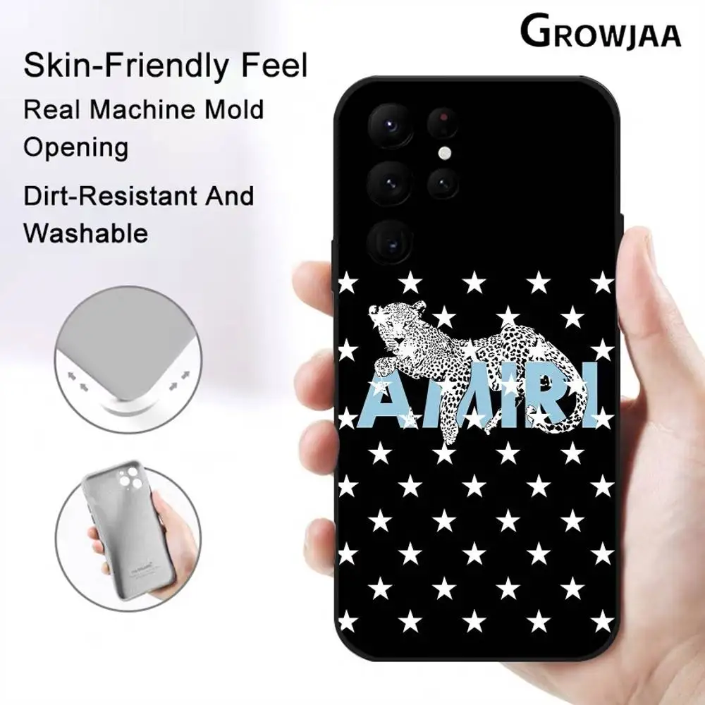 Fashion A-AMIRIS Phone Case For Samsung Galaxy S25 S24 S22 S23 Ultra S21 S20 Plus 5G Protective Silicone Funda
