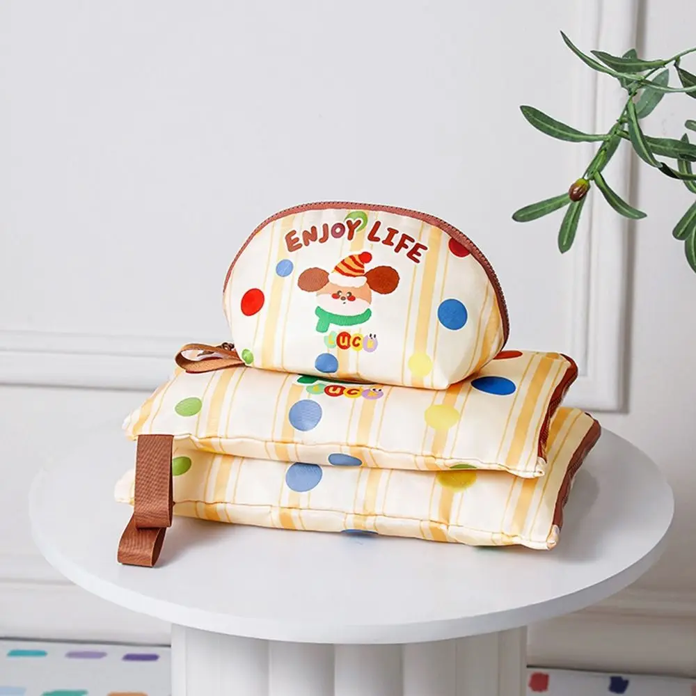 

3Pcs Cartoon Travel Storage Bag Waterproof with Handle Cosmetic Storage Bag Large-Capacity Data Cable Organizer Business Trip