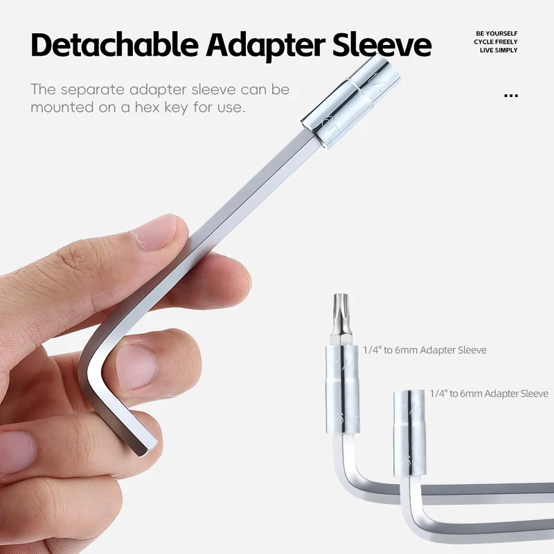 WEST BIKING 14-in-1 Mini Multi-function Wrench Tool Kit Alloy Steel Bits Tire Lever Bicycle Repair Tool Set MTB Bike Accessories - Image 3