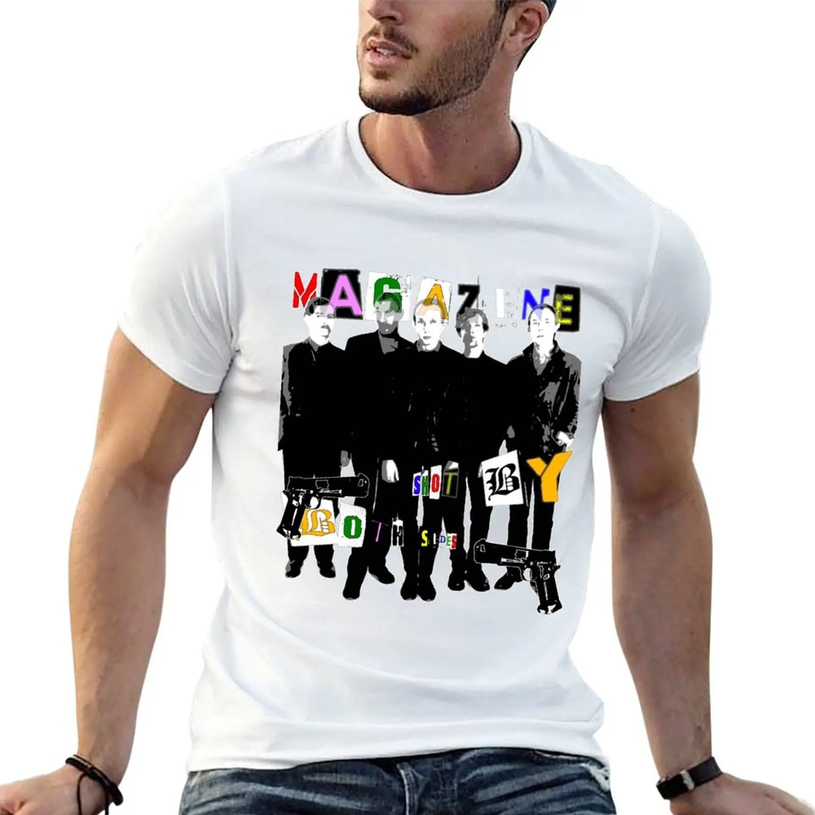 Magazine - Shot By Both Sides. T-Shirt man t shirt cotton cotton t shirts high quality man t shirt graphic T-shirt