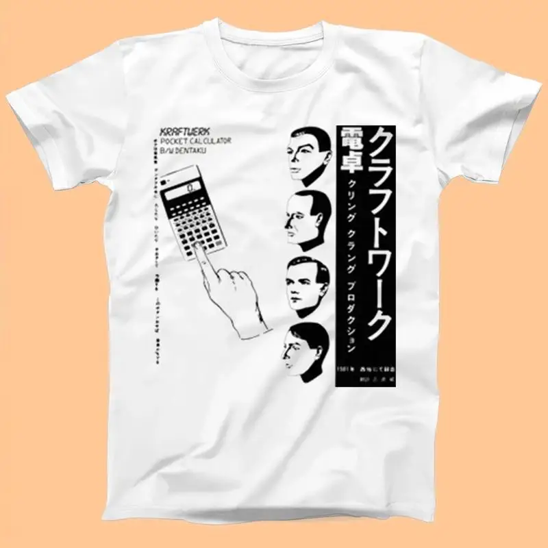Kraftwerk Japanese Pocket Calculator Dentaku Music Computer World Design Best Seller Retro Funny Meme T Shirt T1482
