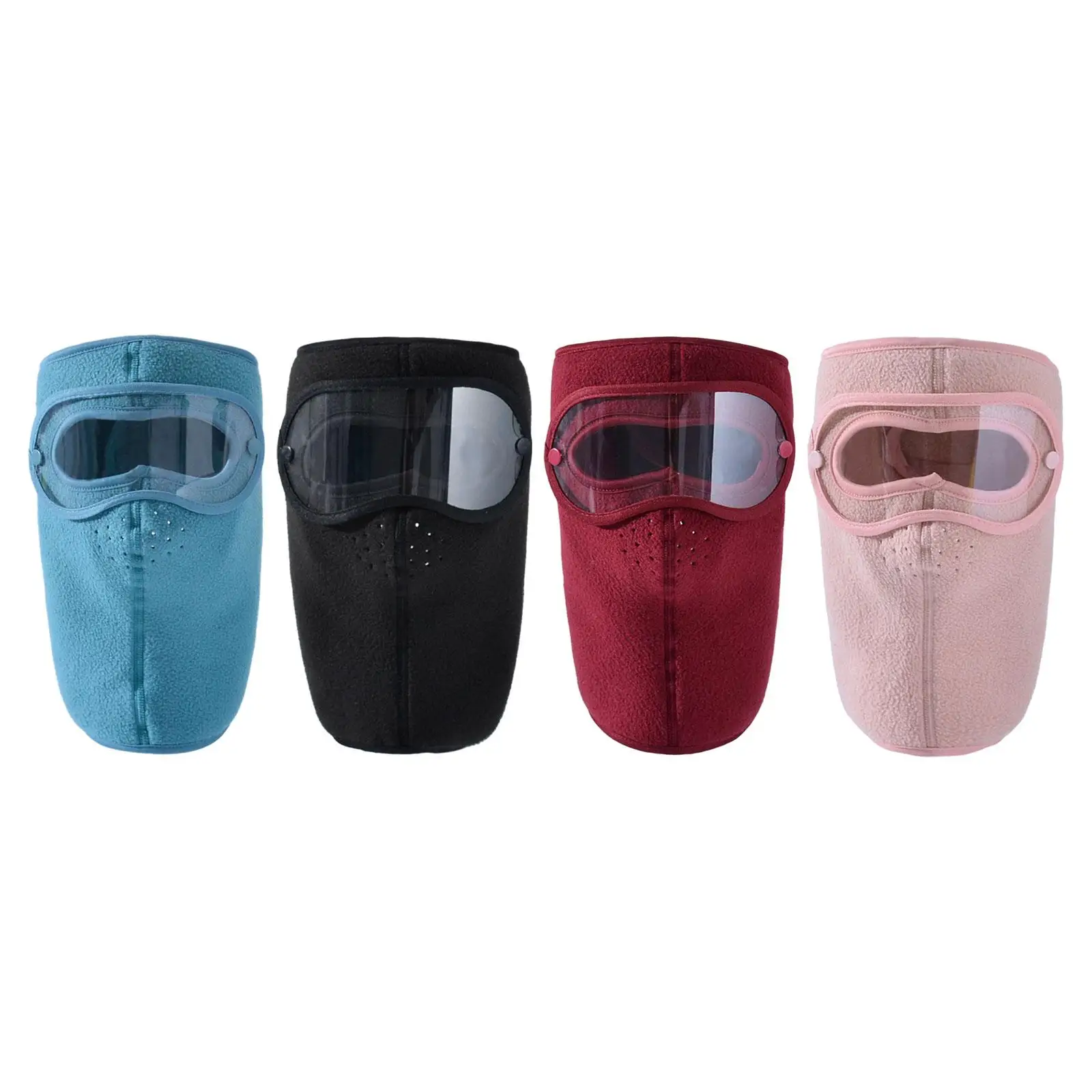 Masque facial d'hiver Masque d'hiver Adultes Anti-buée Lunettes détachables réutilisables Complet