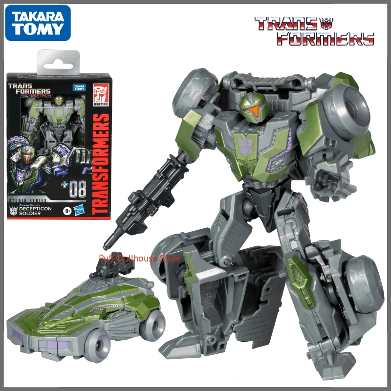 En stock, Transformers originales SS-GE 08 Clase D, soldado Decepticon, personaje de Anime, modelo de figura de acción, juguete, colección de regalo