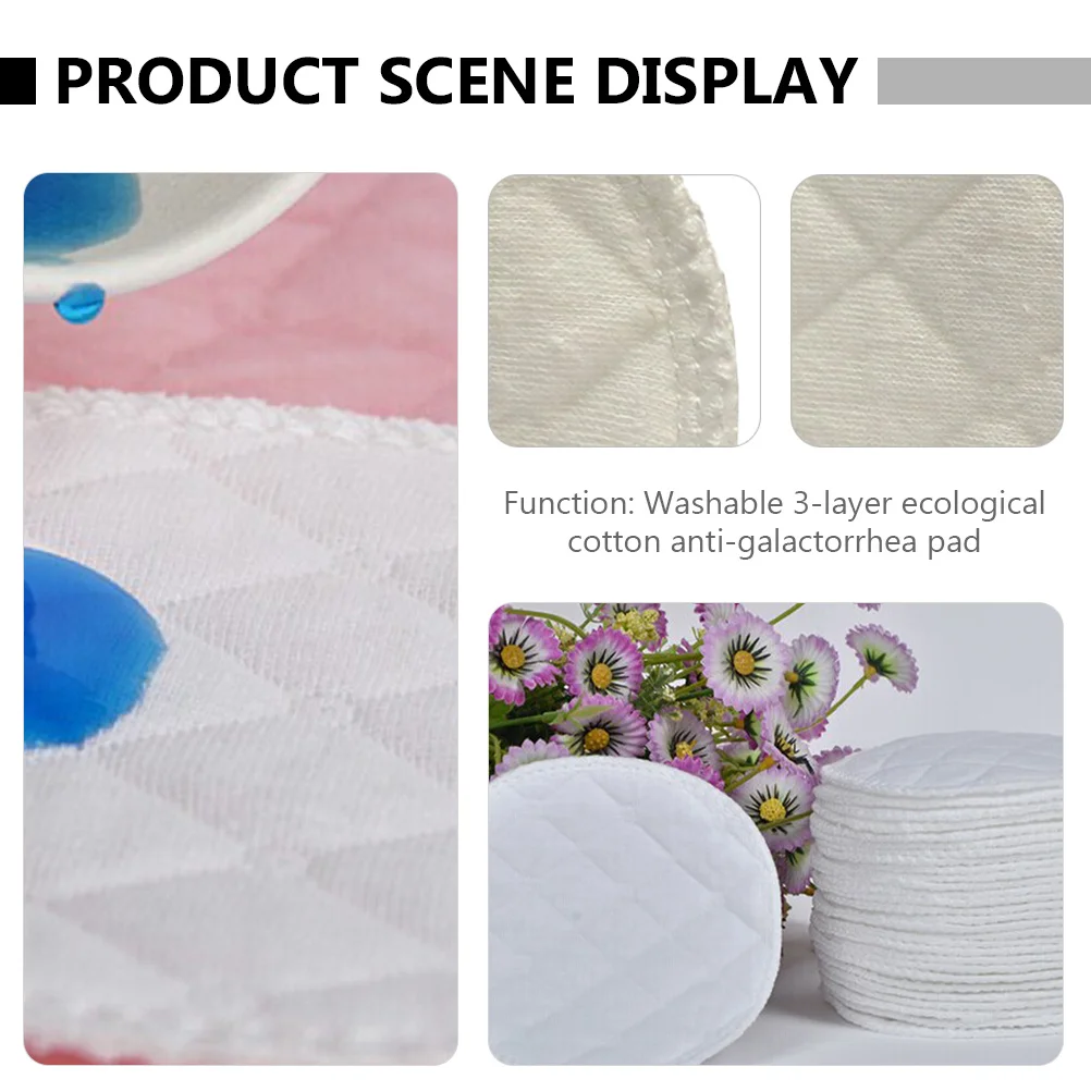 

20Pcs Washable Reusable Nursing Pads Leakproof Breast Pads for Breastfeeding Maternity Breastfeeding Nipples Cover Soft