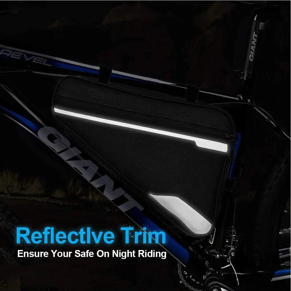 Bike Triangle Frame Bag - Bicycle Storage Bag Bike Accessories Road Mountain Cycling Saddle Pouch Bag Bicycle Accessories Bag - view 5