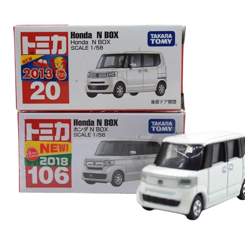 TAKARA Quality ratio 1/64 model No. 20 honda N-BOX Honda minivan alloy model collection, children\'s Day gift toys for children.