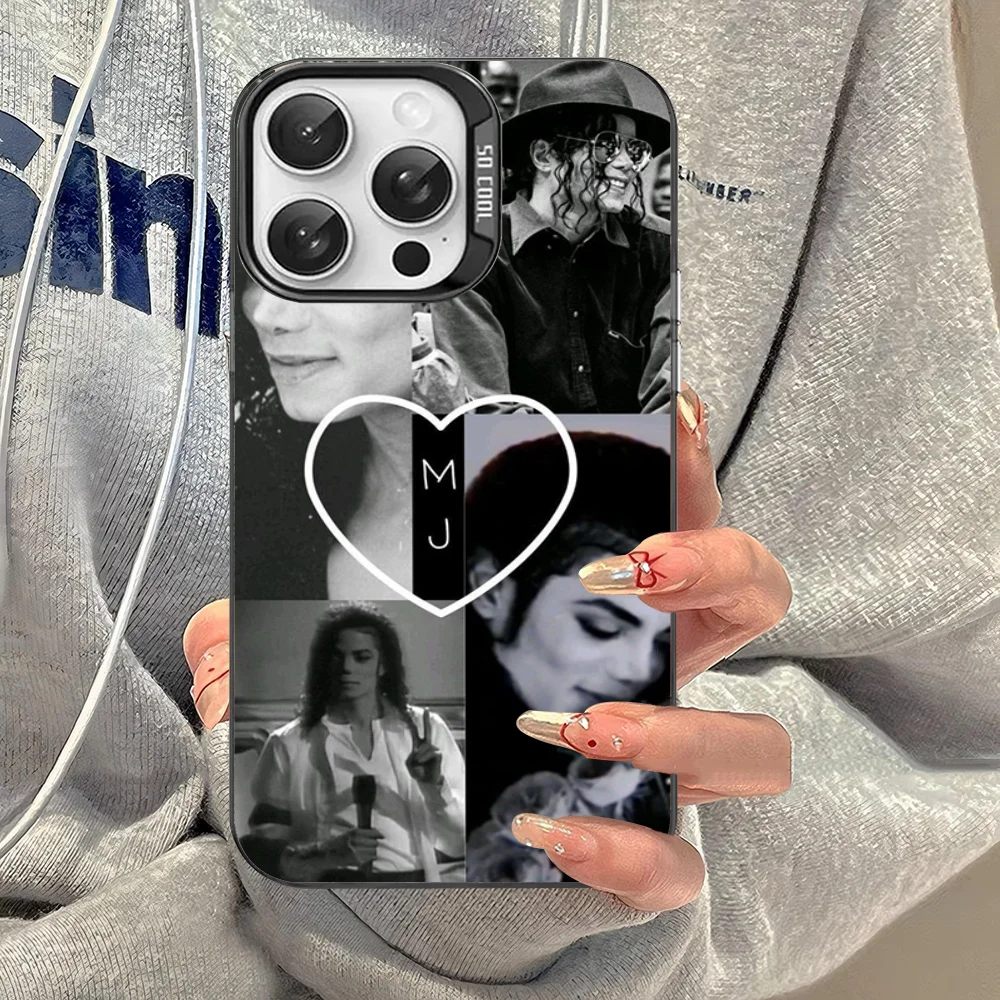 American Singer M-Michael J-Jackson Phone Case For IPhone 16 15 14 13 12 Pro Max X XR XSMAX 8 7 Plus Matte Shockproof Back Cover