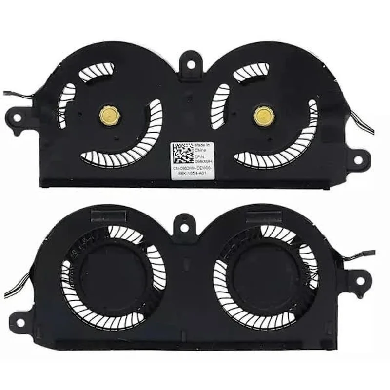 OEM Replacement for   Dell XPS 13 9370 9380 CPU Cooling Fan Replacement 4 Pin Black Laptop Fan