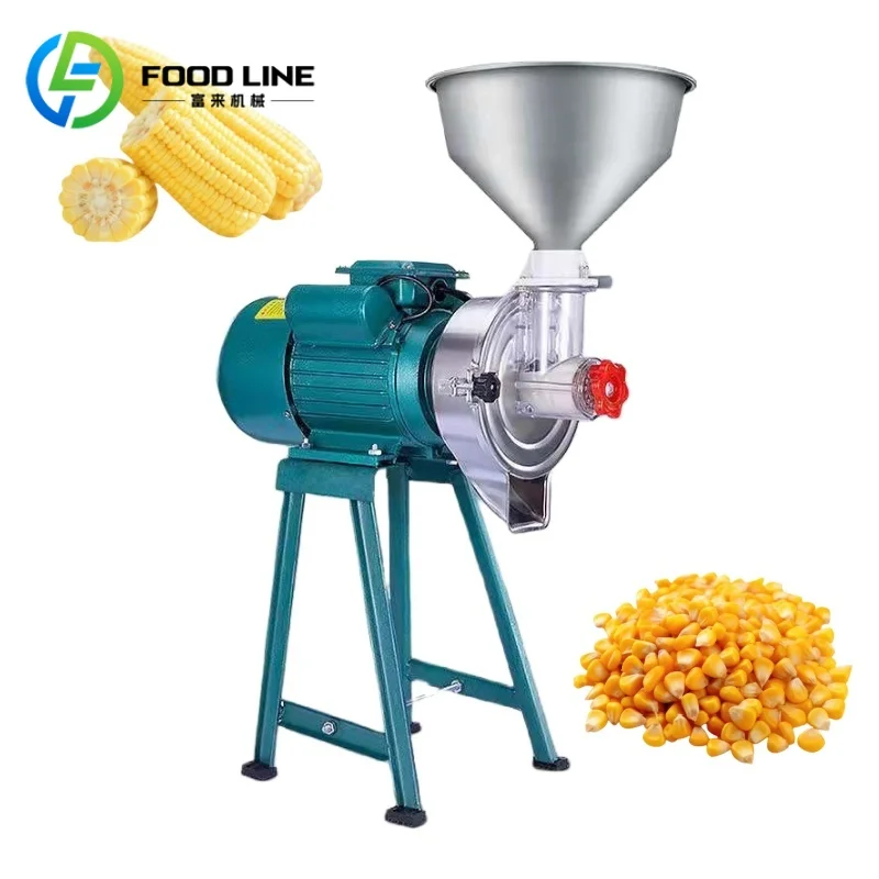 Wet and Dry Flour Mills Electric Four Mill Dry Grain Chili Black Pepper Rice Wheat Corn Grain Grinder Pulverizer