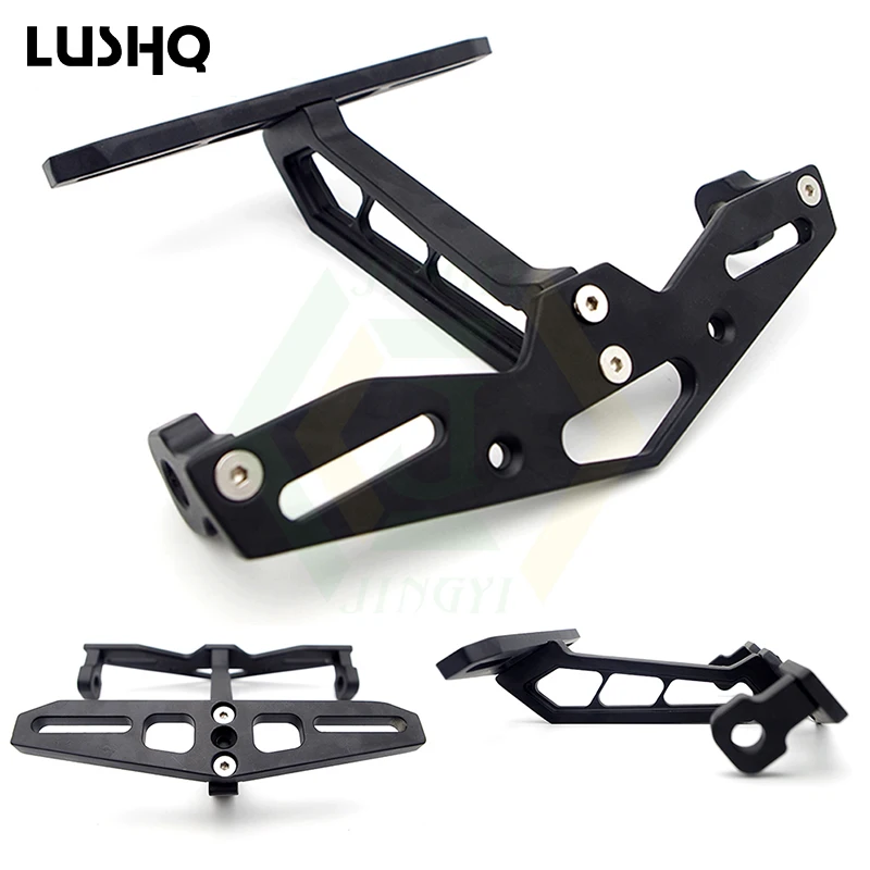 

Universal Motorcycle License Plate Bracket Holder CNC Aluminum Motocross Rear Number Plate Mount Holder Frame Accessories