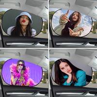 E-Emilia M-Mernes Summer Car Sunshade Front Windshield Sunshade Sunblock Thermal Insulation Sunshade Umbrella Retractable
