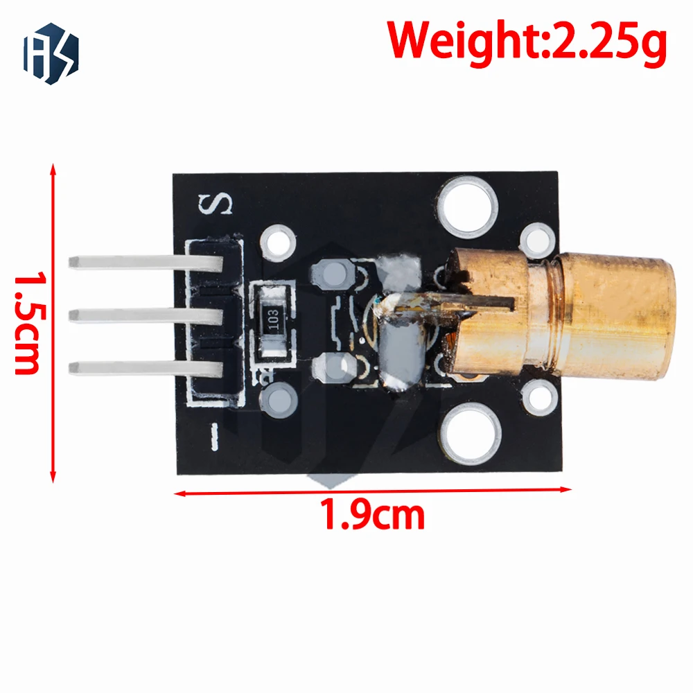 Módulo transmisor láser KY-008 de 650 nm con módulo de sensor láser Kit de módulo receptor láser de tubo no modulador