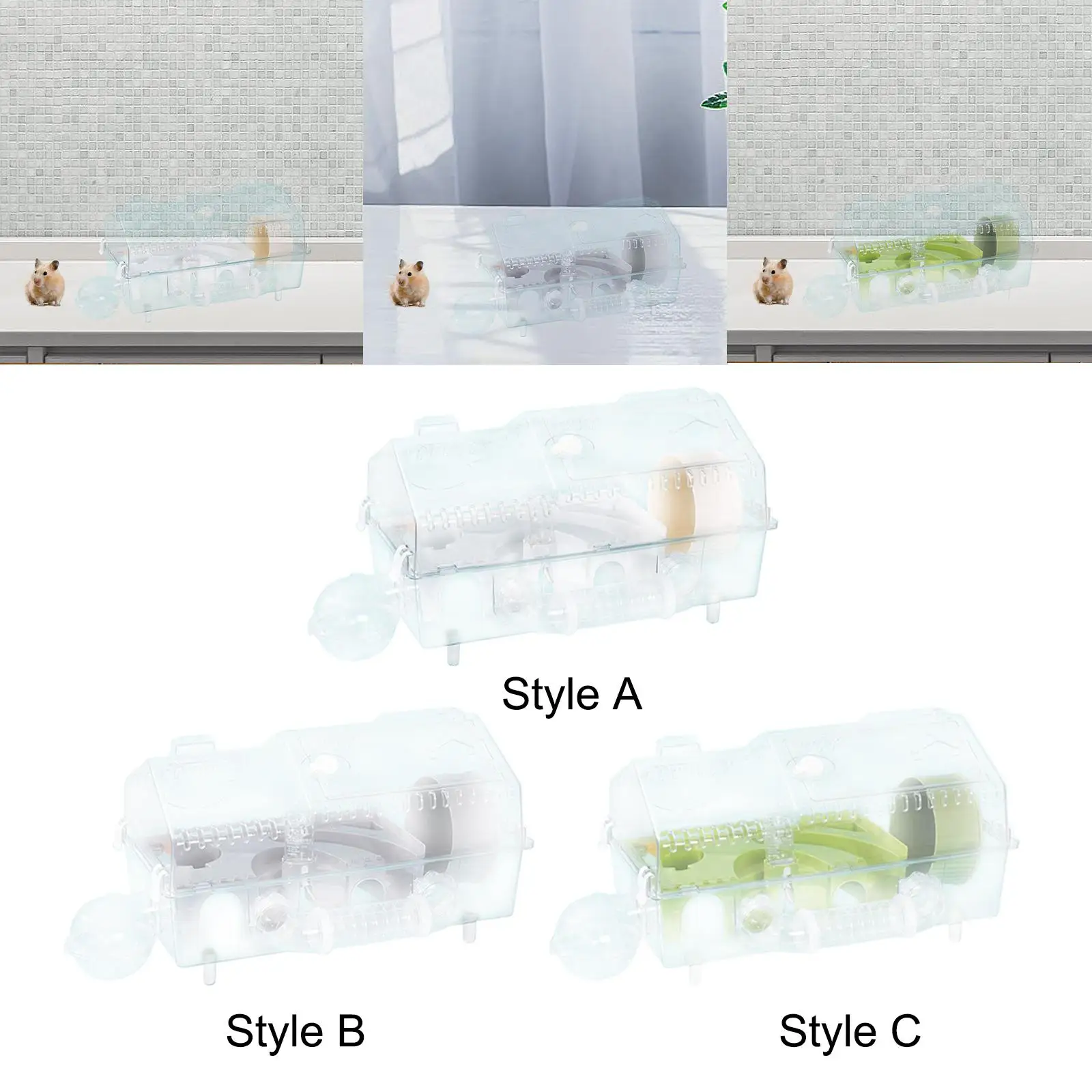 

Клетка для хомяка с вентиляцией для вилл, креативная прозрачная большая клетка для