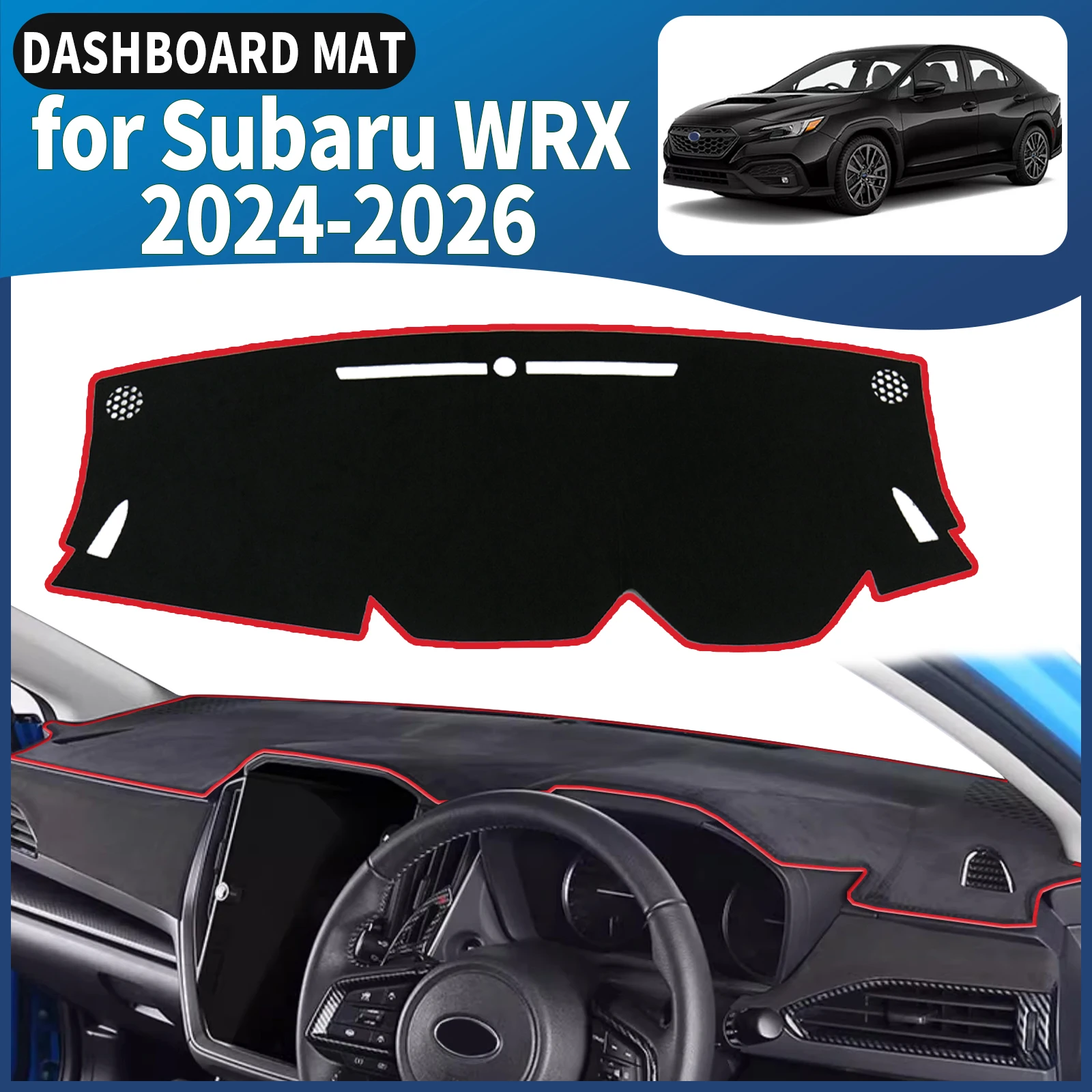 

fit for Subaru WRX 2024 2025 2026 Dashmat Dashboard Cover Pad DashMat Sunshade Car Accessories Protective Carpet