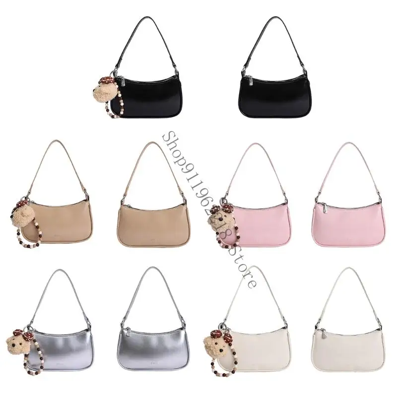 

Trendy Shoulder Bag Soft Comfortable Strap Roomy Interior Undearm Bags Fashion Crossbody Bag For Daily Commute Essential 066F