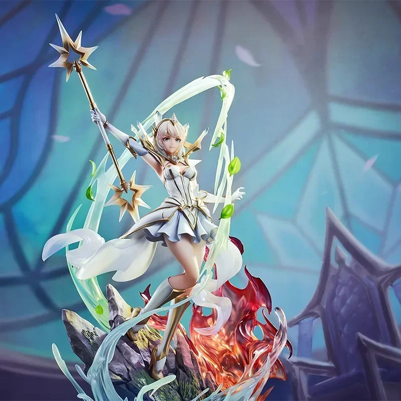 League Of Legends Anime Figures Luxanna Crownguard Elementalist Series Model Toy Office Desk Decorations Exquisite Birthday Gift