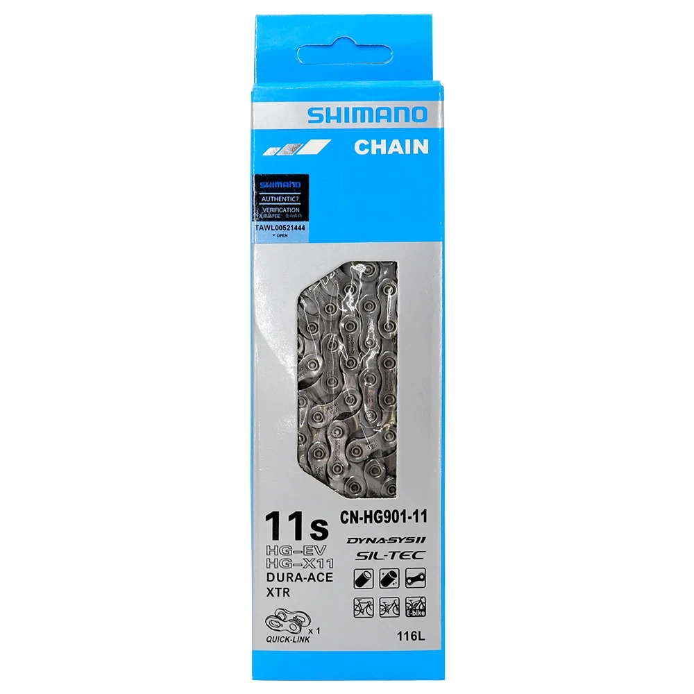 XTR CN-HG901-11 Speed Ultra Narrow Chain SIL-TEC  116L Suitable for Ultegra 6800 R8000 XT M8000 Chain MTB Bike/Highway 11V