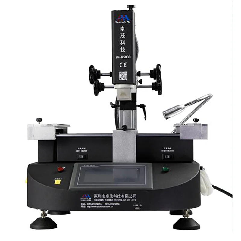 Zhuomao ZM-R5830 3-Zone Hot Air BGA Rework Station 4500W Chip Board Soldering Repair Machine for Electronics Repair