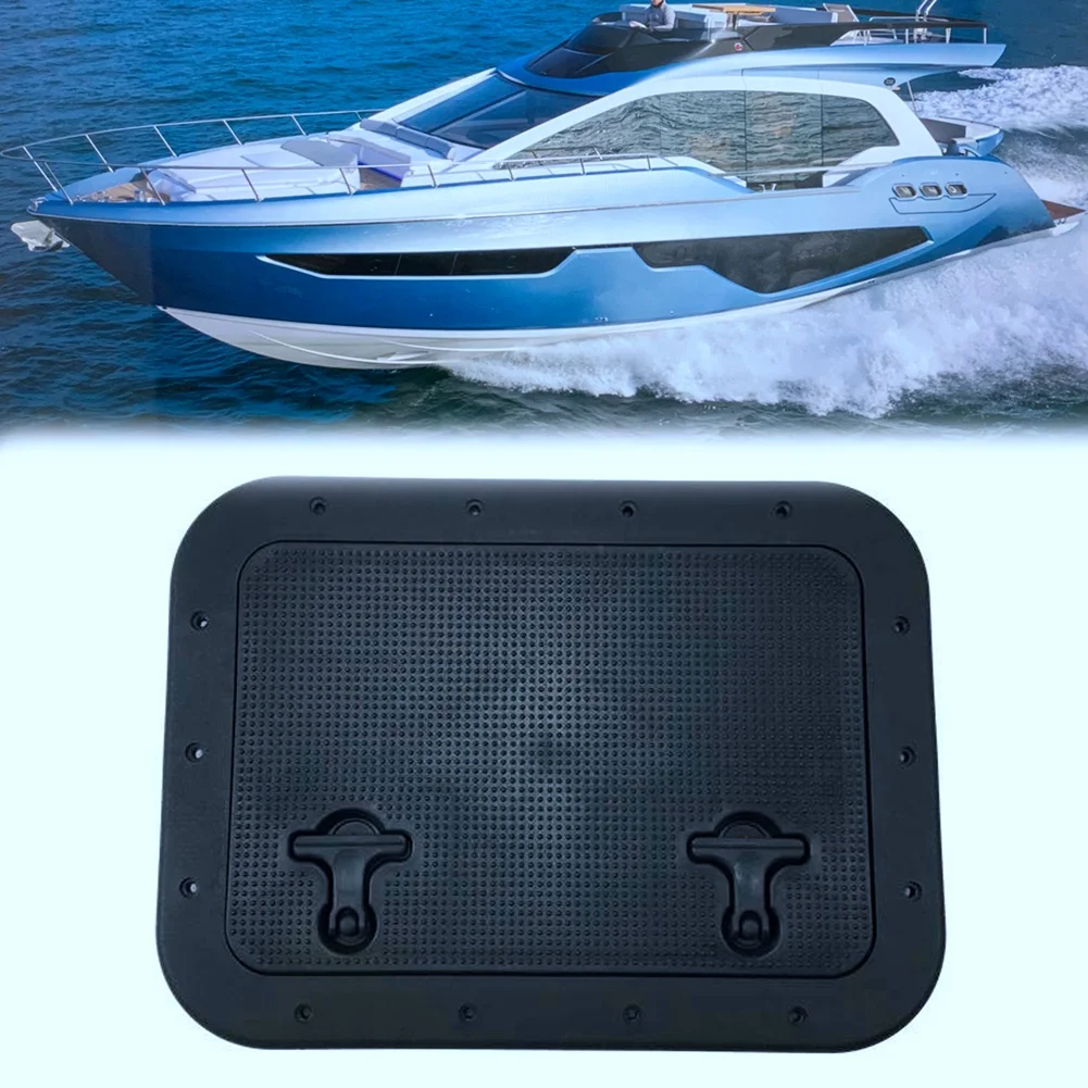 Deck Inspection Access Hatch Cover Black ABS Hatch Cover Twist Screw Out Deck for Boat Yacht Marine Access Hatch Cover