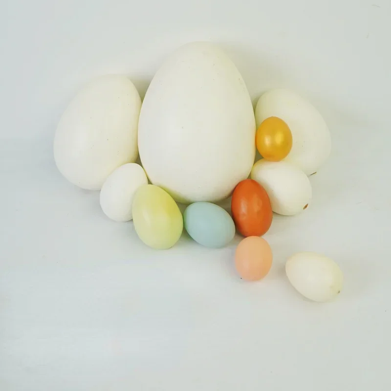 Simulation Ostrich Egg Goose Egg Quail Egg Duck Egg Painting Easter Egg Shooting Decoration Model Props At The Performance Site